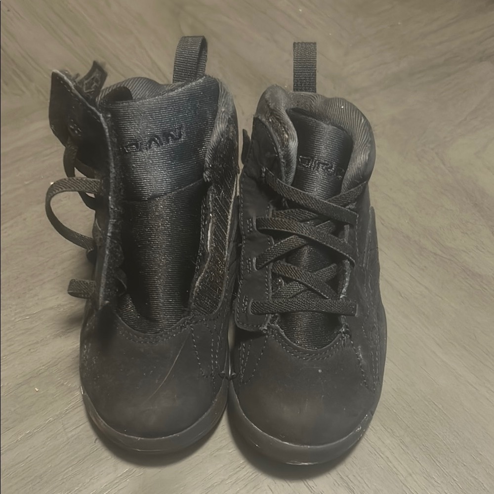 Jordan Black High-Top Sneakers Leather Athletic
